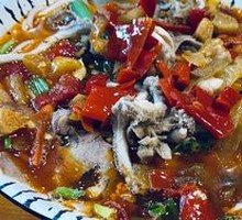 Pickled Pepper Lamb Offal Rice Noodles