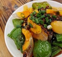 Green Pepper and Century Egg