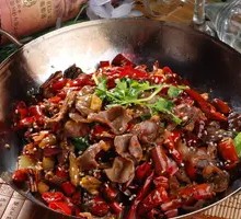 Spicy Chicken Offal and Intestines Hot Pot