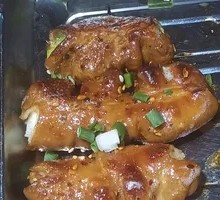 Grilled Pork Intestines with Scallions