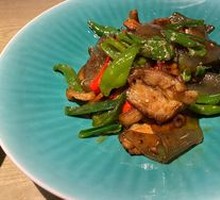 Handmade Sweet Potato Skin Twice-Cooked Pork