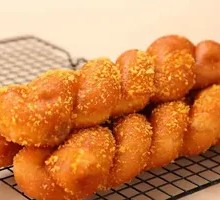 Yogurt-filled Twisted Doughnut