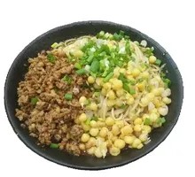 Special Broad Noodles with Pea and Pork Sauce