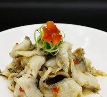 Sautéed Pepper and Crispy Fish Slices