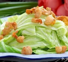 Crispy Oil渣 with Chinese Cabbage