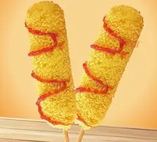 Melted Cheese Hot Dog Sticks