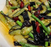 Stir-Fried Green Beans with Eggplant