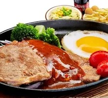 Classic Steak on Iron Plate