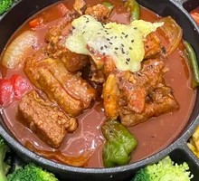 Korean Pork Rib Hot Pot