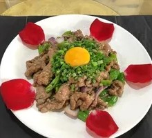 Rose-Infused Beef Strips