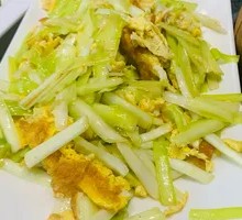 Scallion omelette