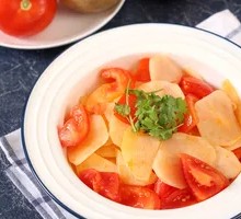 Spicy Potato Slices in Sauce
