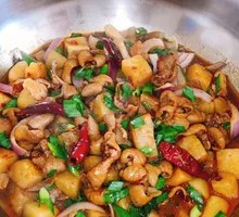 Potato and Intestine Stir-fry