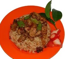 Stir-fried Pork with Fried Rice