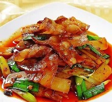 Sliced Potato with Twice-Cooked Pork