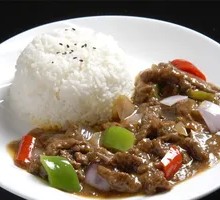 Mushroom and Beef Rice Bowl