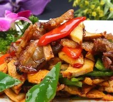 Fried Pork with Tofu Skin Rice Bowl