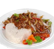 香辣牛肉盖饭