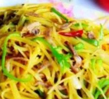 Potato Shredded Pork Rice Bowl