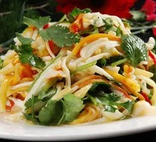 Cold-mixed Enoki Mushrooms