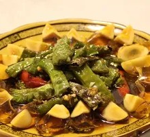 Green Pepper and Century Egg