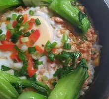 Meat Floss Egg with Nutritious Soup