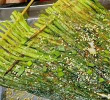 Grilled Leek Skewers