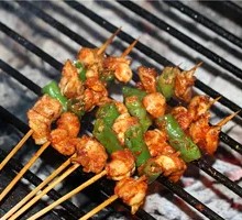Charcoal-Grilled Chicken Gizzards