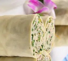 Tofu Skin Rolls with Chives
