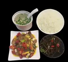 Pickled Chili Pork Liver Rice