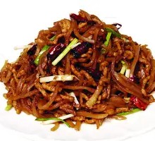 Sour Radish with Shredded Pork