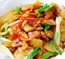 Cabbage and Pork Belly Rice Bowl