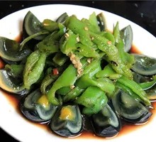 Green Pepper and Century Egg