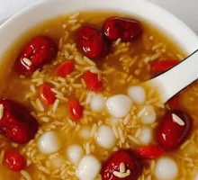 Red Sugar Fermented Rice Ball Soup