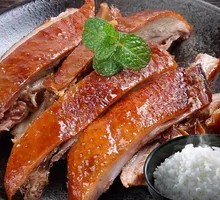 Fried Duck with Egg White Rice Bowl