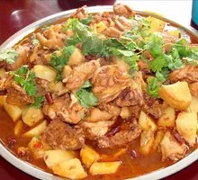 Stuffed Tofu with Chicken and Mushrooms