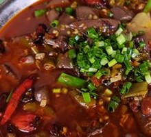 Sichuan-style Duck Blood with Pickled Chili