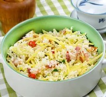 Potato and Pork Fried Rice