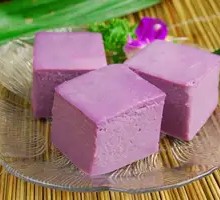Purple Sweet Potato Triangle Cake