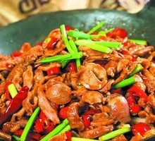 Dry Pot Beef and Intestines with Rice