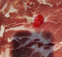 Freshly Sliced Eye of Round Meat