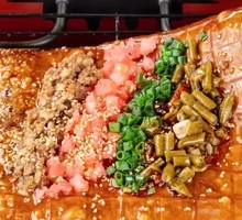 Fried Tofu Skin with Minced Pork and Green Beans