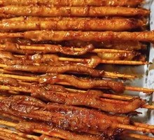 Spicy Duck Intestine Skewers