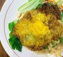 Pea Pasta Omelet Noodles