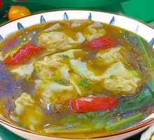 Shrimp and Crab Roe Sour Cabbage Soup Dumplings