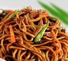 Egg and Pork Noodles Stir-Fry