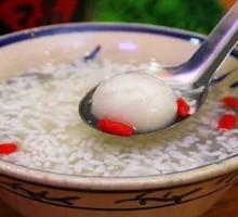 Red Sugar Fermented Rice Ball Soup