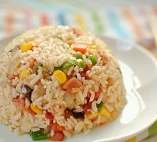 Egg and Pork Stir-Fried Rice