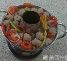 Three-Flavor Meatball Hot Pot