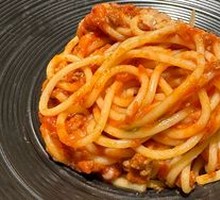 Tomato Basil Meat Sauce Pasta
